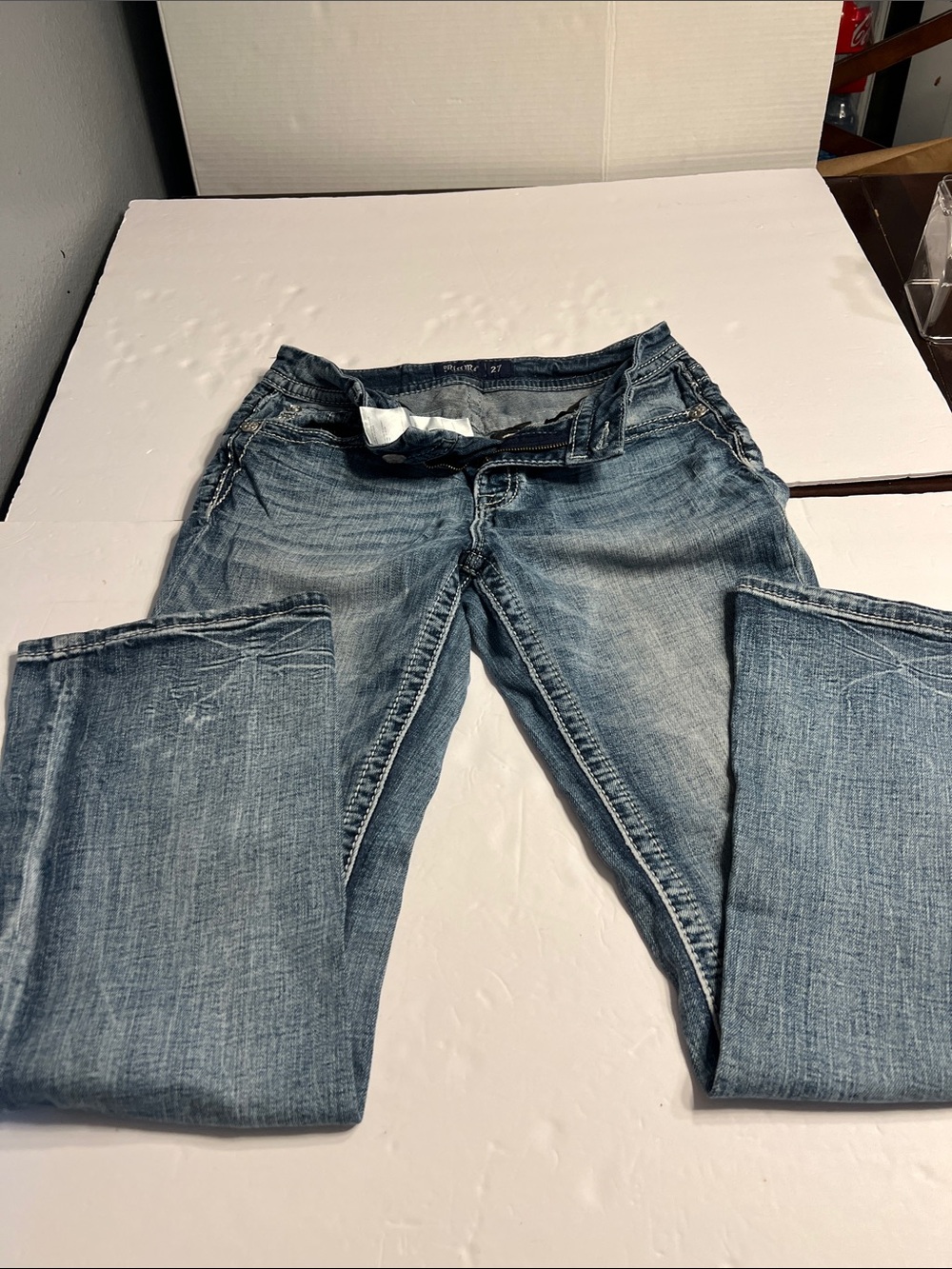 Miss Me Light Blue Straight Leg Jeans